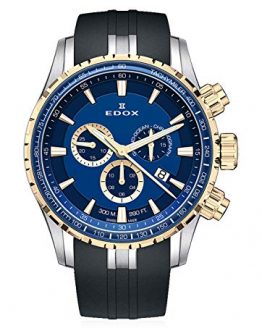 Edox Gents-Wristwatch Grand Ocean Chronograph Date Analog Quartz 10226 357JBUCA BUID