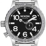 NIXON 51-30 Tide A057 - Black - 300m Water Resistant Men's Analog Surf Watch (51mm Watch Face, 25 mm Stainless Steel Band)