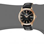Orient Men's 2nd Gen. Bambino Ver. 1 Stainless Steel Japanese-Automatic Watch with Leather Strap, Black
