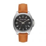 Michael Kors Men's Bryson Three-Hand Brown Leather Watch MK8659