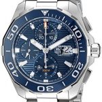 TAG Heuer Men's CAY211B.BA0927 Aquaracr Analog Display Swiss Automatic Silver Watch