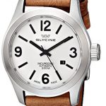 Glycine Incursore Automatic Stainless Steel Mens Strap Watch Silver Dial Calendar 3874.11-LB
