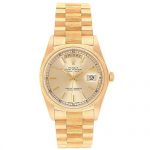 Rolex Day-Date Automatic-self-Wind Male Watch 18078 (Certified Pre-Owned)