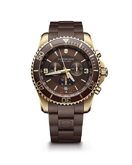 Victorinox Men's 241692 Maverick Chrono Analog Display Swiss Quartz Brown Watch