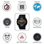 Casio G-Shock Men's Analog-Digital Black & Yellow Resin Strap Watch
