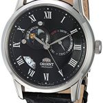 Orient Men's FET0T002B0 Sun and Moon Analog Display Japanese Automatic Black Watch