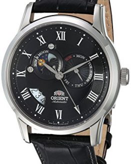 Orient Men's FET0T002B0 Sun and Moon Analog Display Japanese Automatic Black Watch