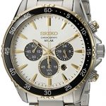 Seiko Men's 'Chronograph' Quartz Stainless Steel Dress Watch (Model: SSC446)