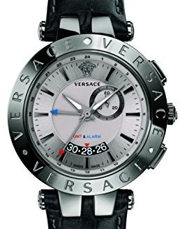 Versace Men's 29G98D535 S009 V-Race GMT Alarm Analog Display Quartz Black Watch