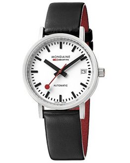 Mondaine Unisex A128.30008.16SBB Analog Display Swiss Automatic Black Watch