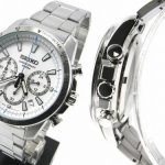 Seiko SSB025 men's Chronograph stainless Steel Case Watch