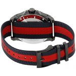 Gucci Dive Blue & Red Dial Nylon Strap Men's Watch
