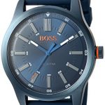 HUGO BOSS Men's 'Dublin' Quartz Stainless Steel and Rubber Casual Watch, Color:Blue (Model: 1550046)