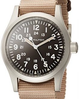 Hamilton Khaki Field Brown Dial Nylon Strap Men's Watch H69429901