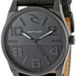Rip Curl Men's A2625 Black Flyer Midnight Surf Watch With Black Leather Band