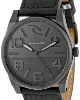 Rip Curl Men's A2625 Black Flyer Midnight Surf Watch With Black Leather Band
