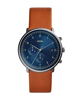 Fossil Men's Chase Timer Luggage Leather Watch FS5486