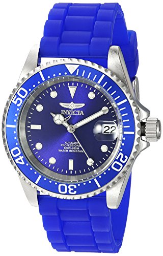 Invicta Men's Pro Diver Stainless Steel Automatic-self-Wind Diving Watch with Silicone Strap, Blue, 20 (Model: 23679)