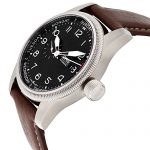 Oris Big Crown Black Dial Leather Strap Mens Watch