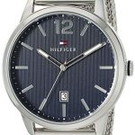 Tommy Hilfiger Men's Quartz Watch with Stainless Steel Strap, Silver, 22 (Model: 1791500