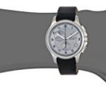 Victorinox Swiss Army Silver Dial SS Leather Chrono Quartz Men's Watch