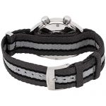 Oris Chronoris Black Dial Canvas Strap Men's Watch