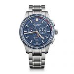 Victorinox Men's Alliance Swiss-Quartz Stainless-Steel Strap, Silver, 20.4 Casual Watch (Model: 241817)