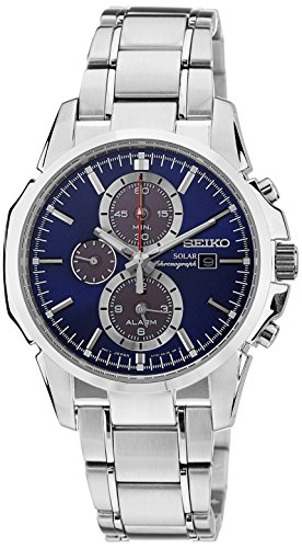 Seiko Gents Solar Powered Chronograph Watch SSC085P1 Best Offer at ...