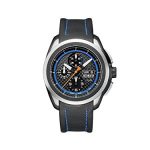 Luminox 5261 Men's Space Xcor Auto Chrono Black Leather Carbon Fiber Dial Black Ti. Watch
