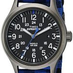 Timex Men's Expedition Scout Blue Buffalo Check Nylon Strap Watch