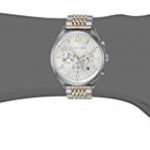 Michael Kors Men's Merrick Quartz Watch with Stainless-Steel-Plated Strap, Silver/Two Tone, 20