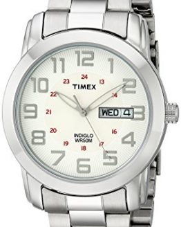Timex Men's Highland Street Silver-Tone Stainless Steel Bracelet Watch