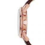 Fossil Men's Grant Quartz Stainless Steel and Leather Chronograph Watch Color: Rose Gold-Tone Brown