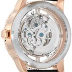 Invicta Men's Vintage Stainless Steel Automatic-self-Wind Watch with Leather Calfskin Strap, Black