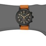 Timex Unisex Weekender Chrono Tan Leather Slip-Thru Strap Watch