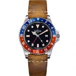 Davosa Swiss Made Quartz Quality Watch - Luxury GMT Dual Time Analog Dial