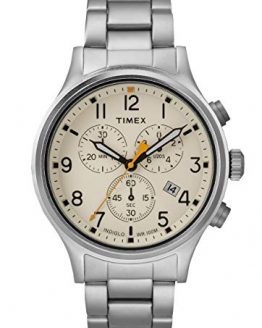 Timex Mens Chronograph Quartz Watch with Stainless Steel Strap