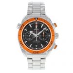 Omega Planet Ocean Chronograph Automatic Orange Bezel Mens Watch