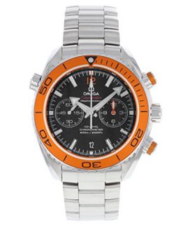 Omega Planet Ocean Chronograph Automatic Orange Bezel Mens Watch