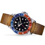 Davosa Swiss Made Quartz Quality Watch - Luxury GMT Dual Time Analog Dial
