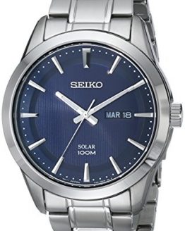 Seiko Men's SNE361 Analog Display Japanese Quartz Silver Watch