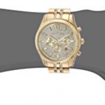 Michael Kors Men's Analog-Quartz Watch with Stainless-Steel Strap, Gold, 22