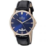 Edox Men's 83015 37R BUIR Les Bemonts Analog Display Swiss Automatic Blue Watch