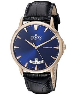 Edox Men's 83015 37R BUIR Les Bemonts Analog Display Swiss Automatic Blue Watch