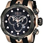 Invicta Men's 0361 Reserve Collection Venom Chronograph 18k Black/Rose Gold-Plated Stainless Steel Watch