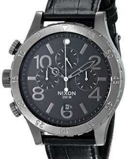 Nixon Men's A3631886 48-20 Chrono Leather Watch