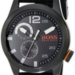 BOSS Orange Men's 1513147 Paris Analog Display Japanese Quartz Black Watch