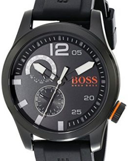 BOSS Orange Men's 1513147 Paris Analog Display Japanese Quartz Black Watch