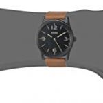 Fossil Men's ' Ledger Quartz Stainless Steel and Leather Watch, Color: Brown