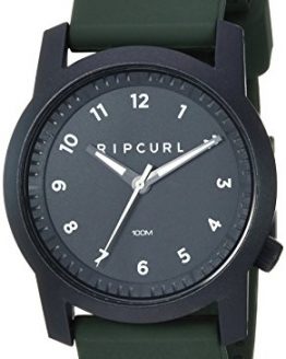 Rip Curl Men's Cambridge Quartz Sport Watch with Silicone Strap, Green, 22 (Model: A3088-MIL)